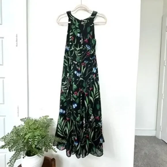 Tommy Hilfiger Floral Print Halter Midi Dress, Size 10 - Picture 5 of 8